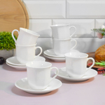 Чайный набор 12 предметов 200мл "Классика", NBJ12-L-WH