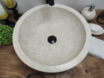 Раковина из мрамора Drum Cream Medium DM-60194 45*45*15