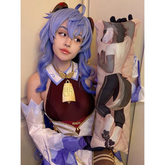 Мини дакимакура фурри Волк арт. M1287, 60х20 см