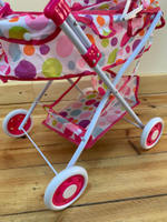 0600073/Коляска-люлька для куклы с перекидным капюшоном, с сумкой и корзинкой, в/к 36*41*68 см/54