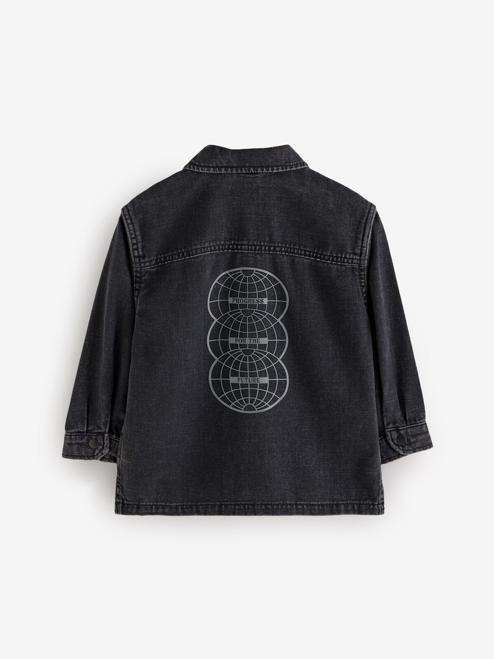 Рубашка джинсовая для мальчика Next B12-114, Черный