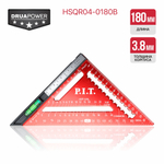 Угольник Свенсона метрический плотницкий с пузырьковым уровнем PIT HSQR04-0180B 180мм