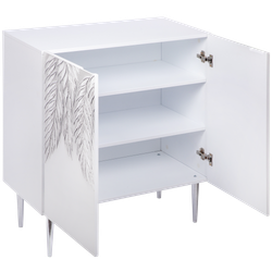 Комод Тропик Стайл с 2 полками Айс Сильвер