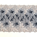 Вышивка на сетке Adeline СИНИЙ/ПУДРА, 21,5см