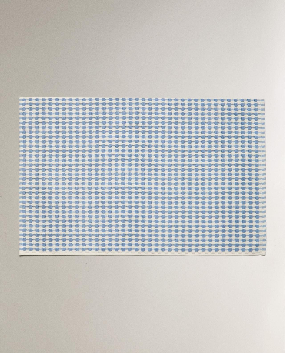 Zara Home - Текстурированный тканевый коврик для ванной комнаты, синий, 50x80 см