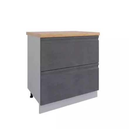 Кухня Модуль СК2 800 Скала Бетон темный