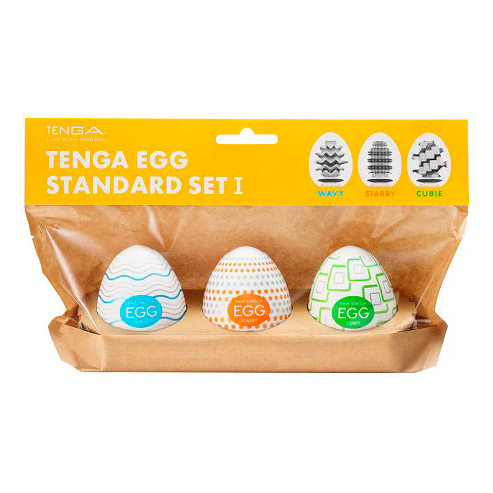 Tenga Egg Standard Set 1 - Набор мастурбаторов, 3 шт.