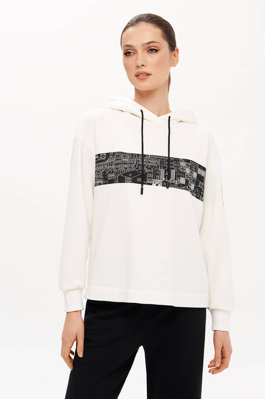 23349 Худи женское (молочный)