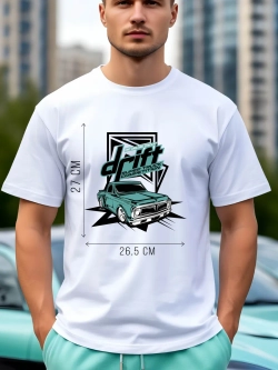 Футболка мужская y2k с принтом машиной