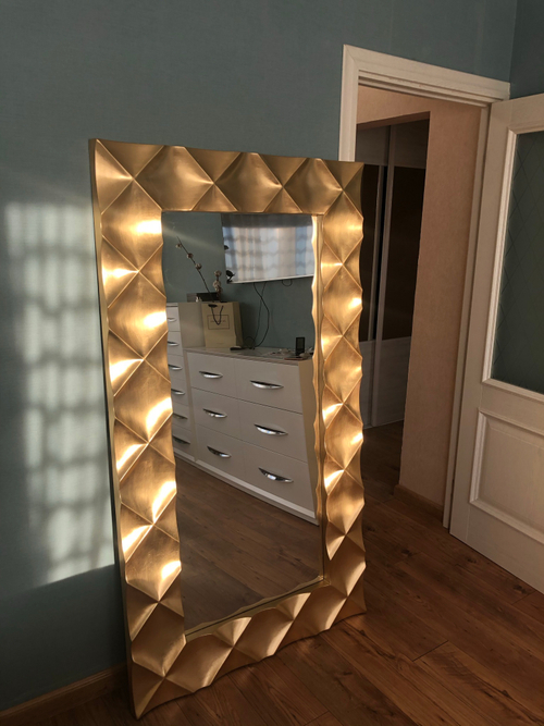 Зеркало DUPEN Titania PU182-1 золото