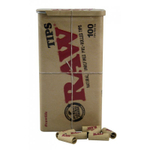 Фильтры для сигарет "RAW" Tips Prerolled Metal Tin Case (100шт)