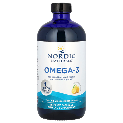 Nordic Naturals, Омега-3 со вкусом лимона, 1,560 мг, 473 мл (16 жидк. унций)