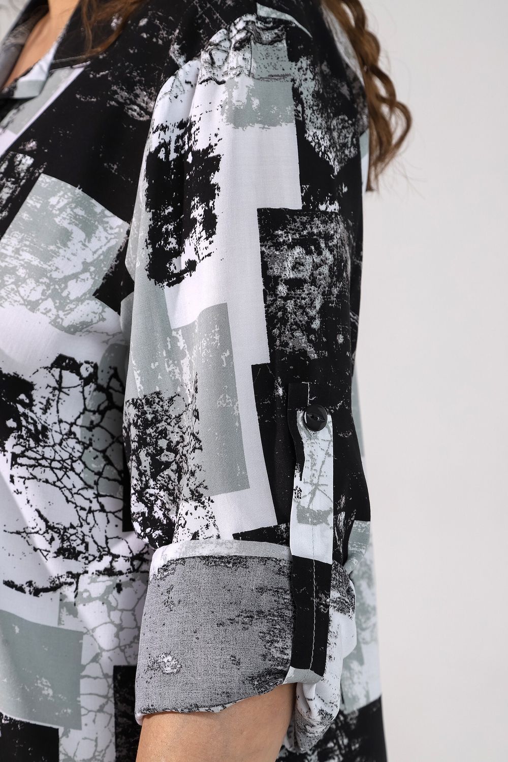 Туника (рубашка) Сага-3 Виотекс СЕРО-ЗЕЛЁНЫЙ