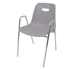 Стул Venezia Chrome (на 4 ножках с подлокотниками)