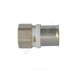 Муфта МП латунь никель пресс Дн 16х3/4" ВР ГОСТ 32415-2013 8002 Aquasfera 8002-02