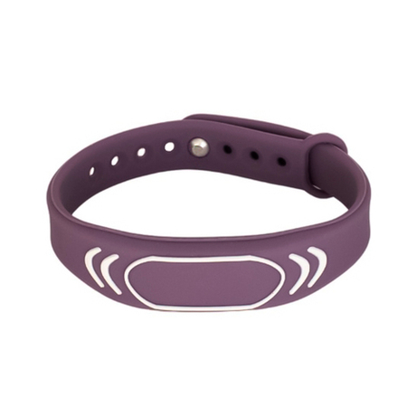 Силиконовый RFID браслет доступа MIFARE 1K “SPORT” ФИОЛЕТОВЫЙ, с застёжкой