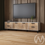 Тумба ТВ Парус-12 (белый/дуб канадский)