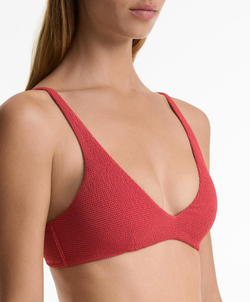 OYSHO Топ бикини на бретельках, темно-кораллово-розовый