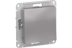 Выключатель Systeme Electric ATLASDESIGN 1-клавишный алюминий 36438