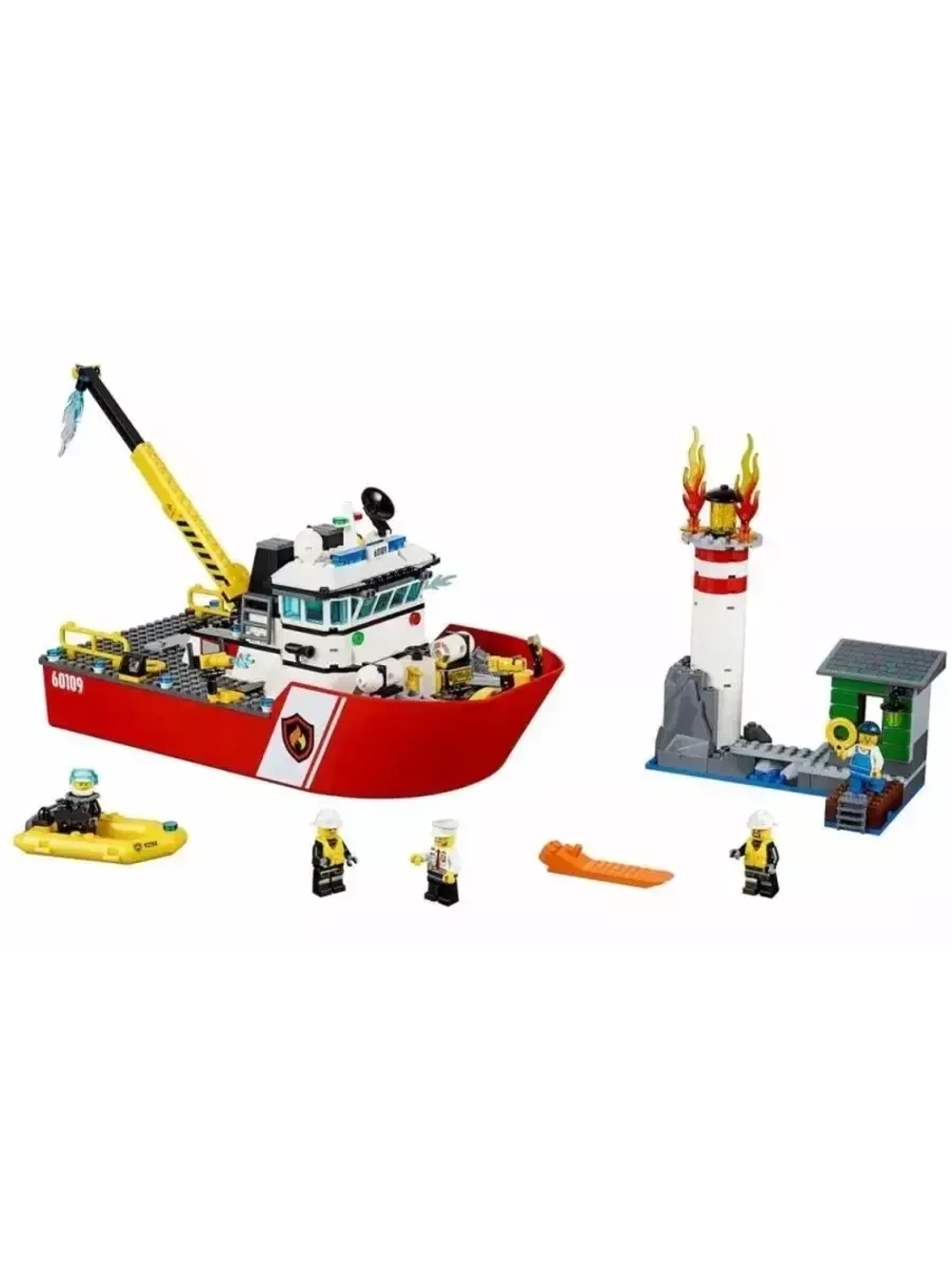 Конструктор Сити Пожарный катер 461 деталь 40019