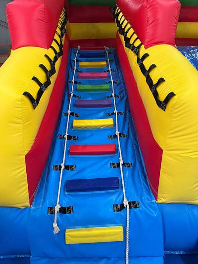 Надувная водная горка с бассейном «Аквамонстро мини» 4*4*4 м