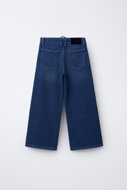 ZARA ДЖИНСЫ-КЮЛОТЫ, НЕОНОВЫЙ СИНИЙ