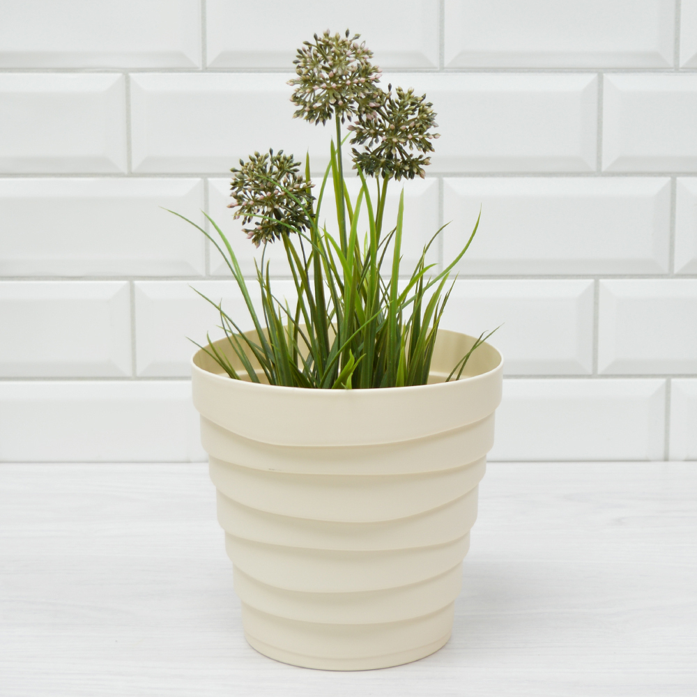 Кашпо Бархан 2,25л, кремовый