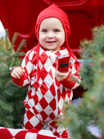 Чепчик Mjolk Cranberry новогодний