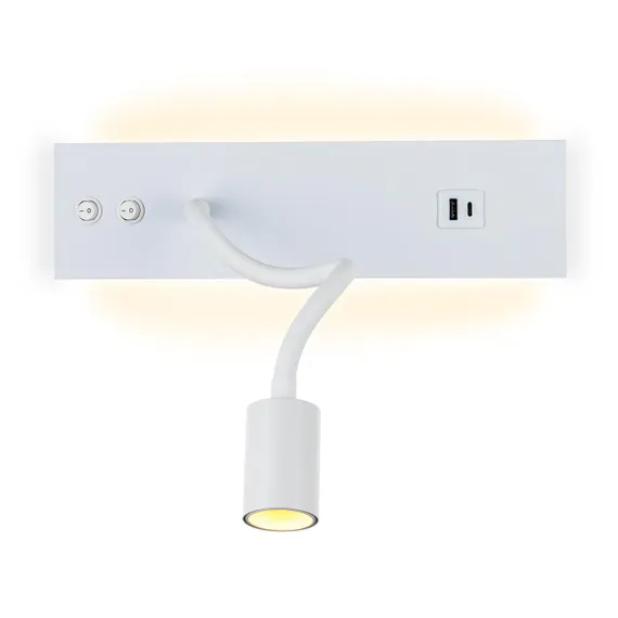 CL704470 Декарт Белый Св-к Настенный с USB