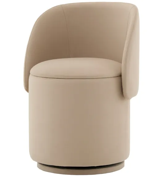 Пуф Gong со складной спинкой и ящиком, бежевый велюр