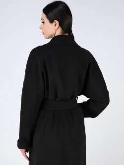 Пальто демисезонное длинное с поясом