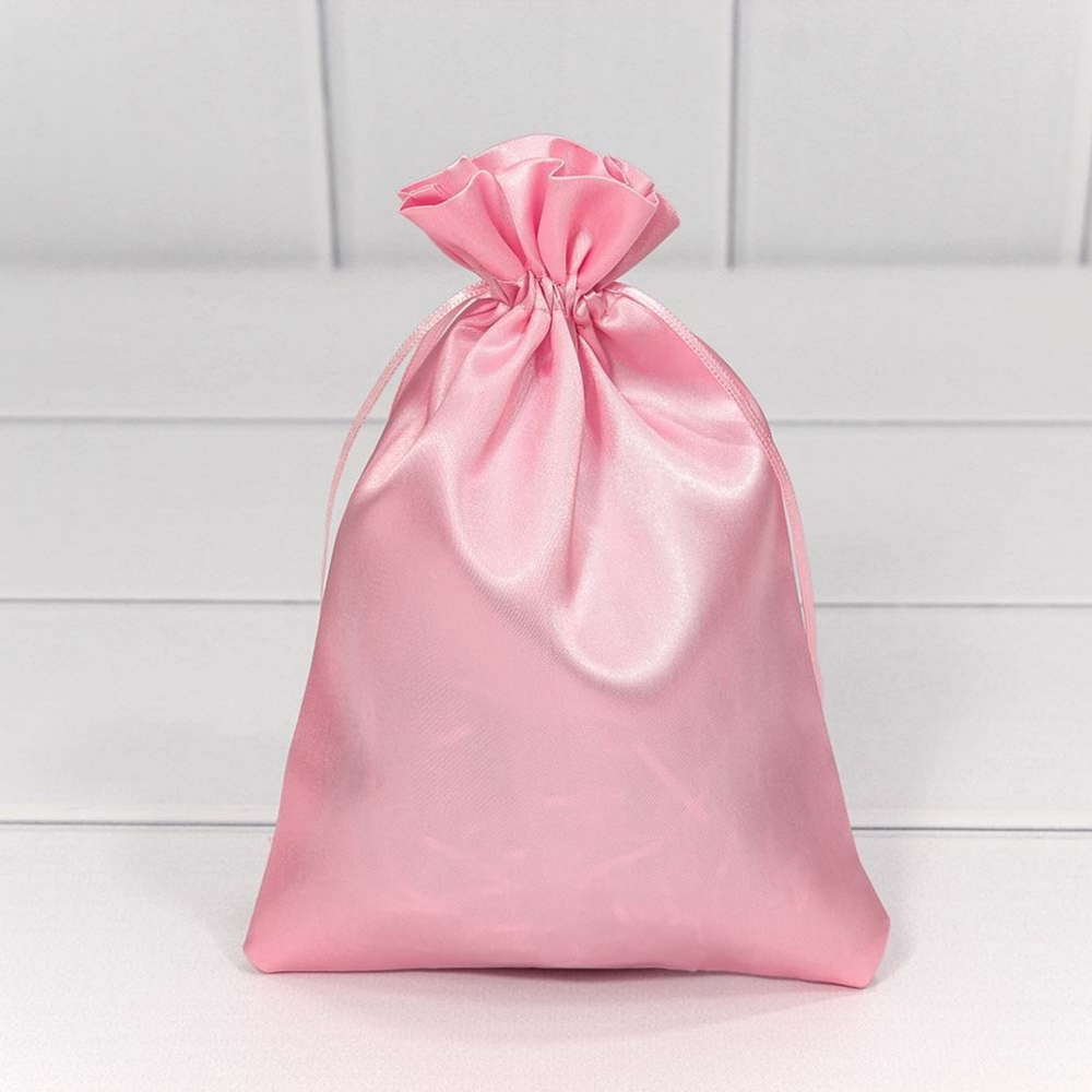 Мешочек 14х20см Атлас (Розовый)