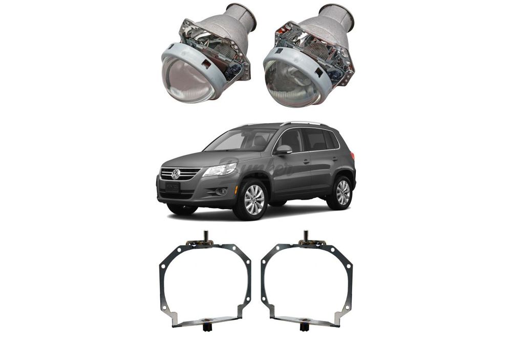 Готовый комплект для замены штатных линз с AFS Volkswagen Tiguan I дорестайлинг 2007-2011