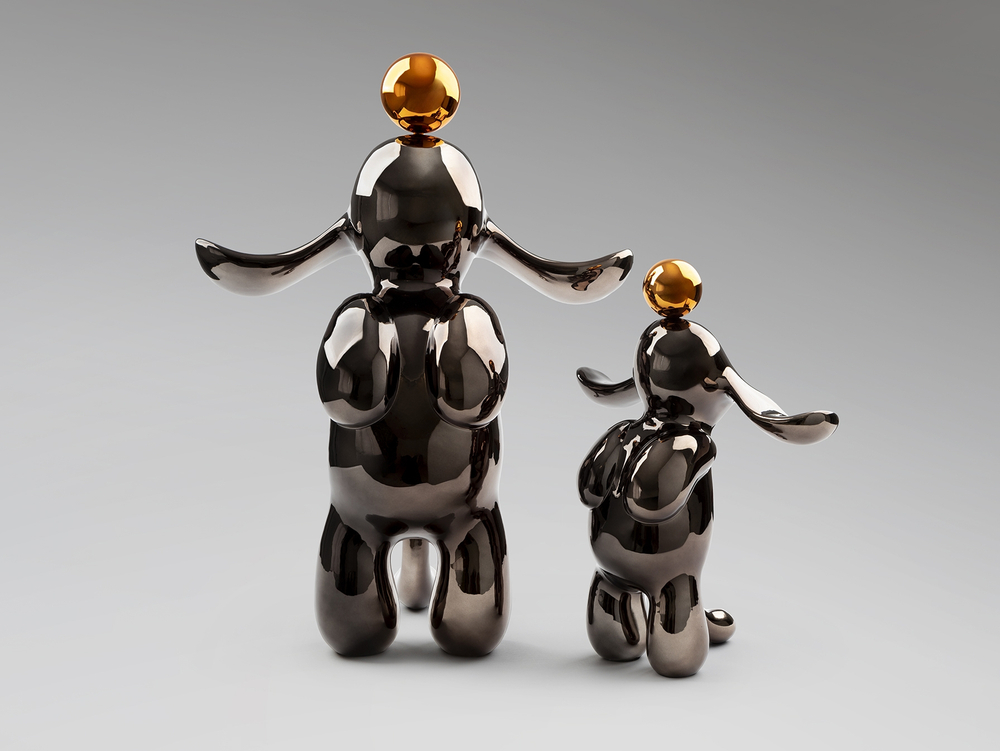 Conejo Декоративная фигура medium серый/оранжевый