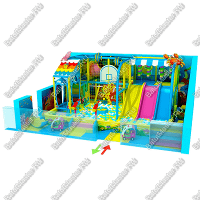 Детский игровой лабиринт «Горки, вперед!»