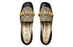 GUCCI Gucci Supreme horse Collar Buckle Tiger Head Pattern Casual thick-heeled high heels women's Black