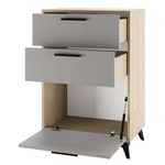 Прихожая с зеркалом комплект мебели Сатин 280х41,1х220 см