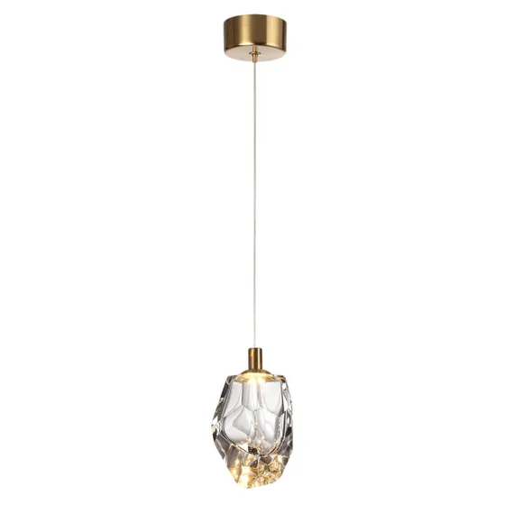 7114/4LC L-VISION ODL25 Подвесной светильник прозрачное  стекло/металл IP20 LED 4W 300Лм 3000K 200° 220V GEMME