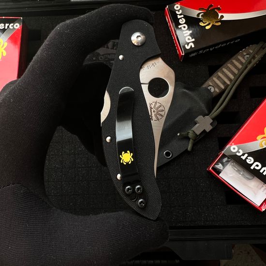 Раритетный складной нож Spyderco SMALL PERSIAN FOLDER™ 2 G-10 C105GP2