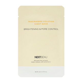 Тканевая маска с ниацинамидом NEXTBEAU Niacinamide Solution Sheet Mask