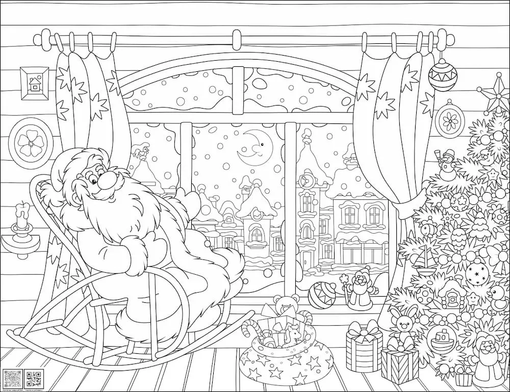 Цифровое панно ID Wall Раскраска "Дедушка Мороз"