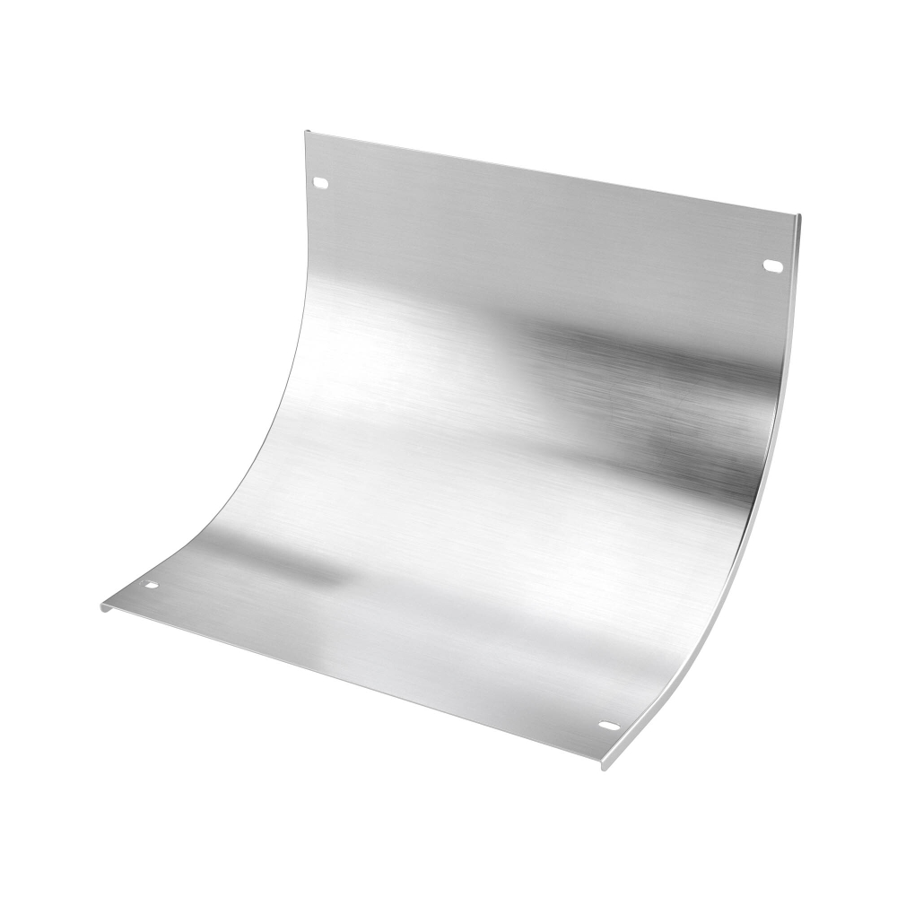 Крышка на угол лестничный вертикальный внутренний 90 градусов 100х600, толщ. 2 мм, R300, в комплекте с крепёжными элементами,необходимыми для монтажа, алюминий