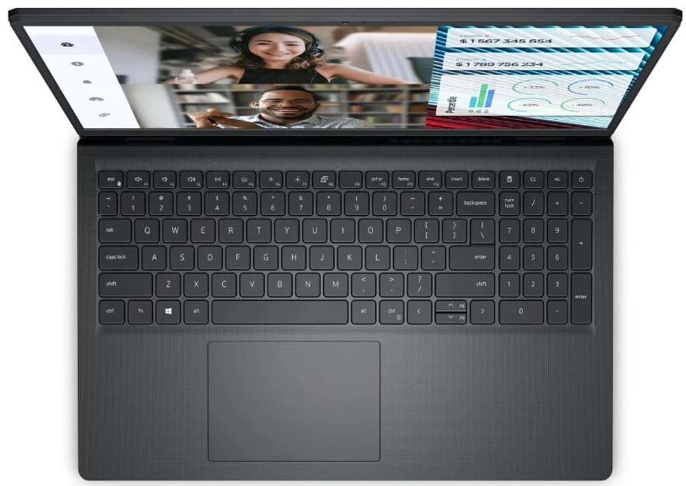Ноутбук  Dell Vostro 3520 15.6 ", Core i3, 8 Гб RAM, 256 Гб SSD, UHD Graphics, Черный
