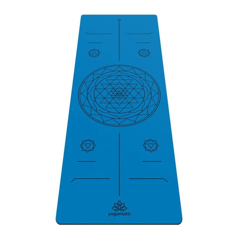Каучуковый коврик для йоги Sri Yantra 185*68*0,4 см