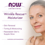 NOW Foods, Solutions, увлажняющий крем Wrinkle Rescue™, 57 г (2 унции)