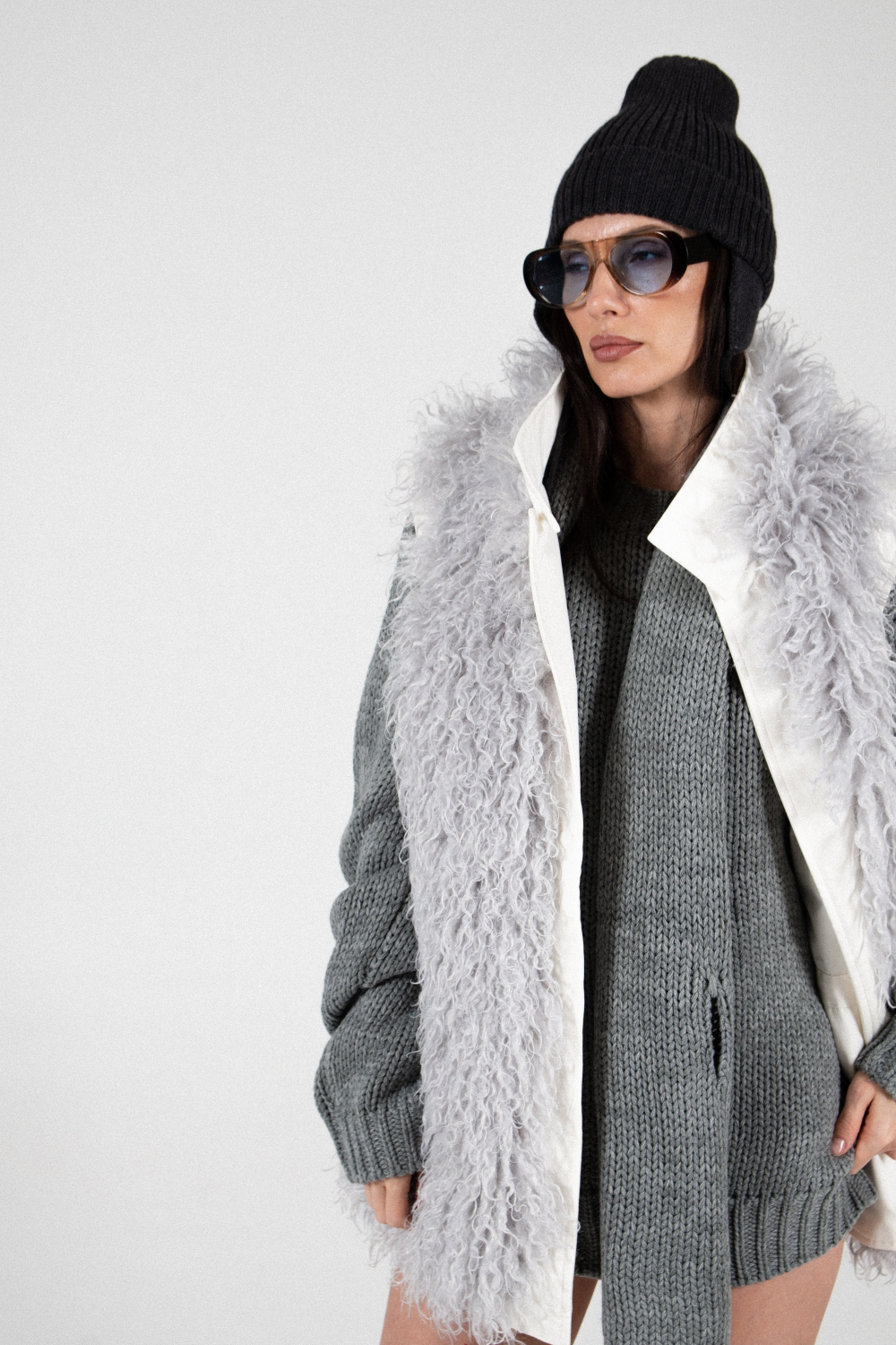 Жилет с мехом RIKKY