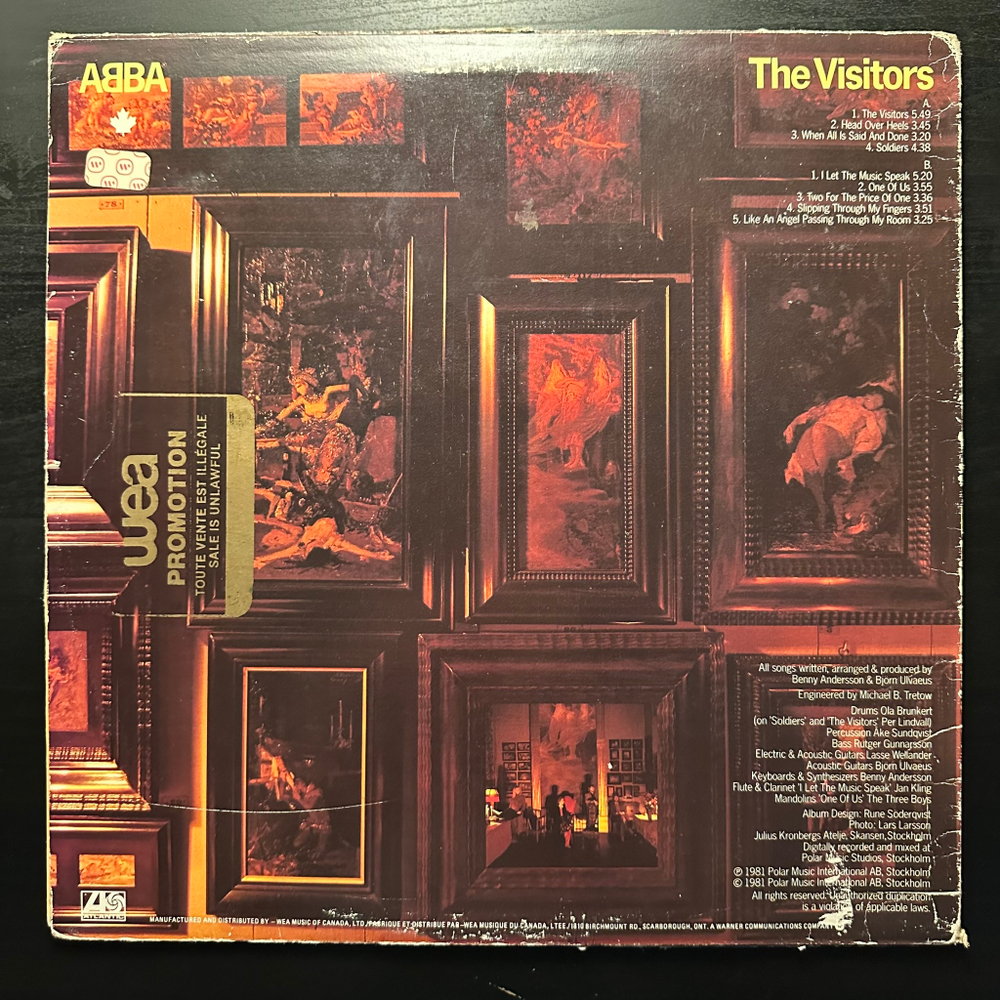 ABBA - The Visitors (Canada 1981г.)