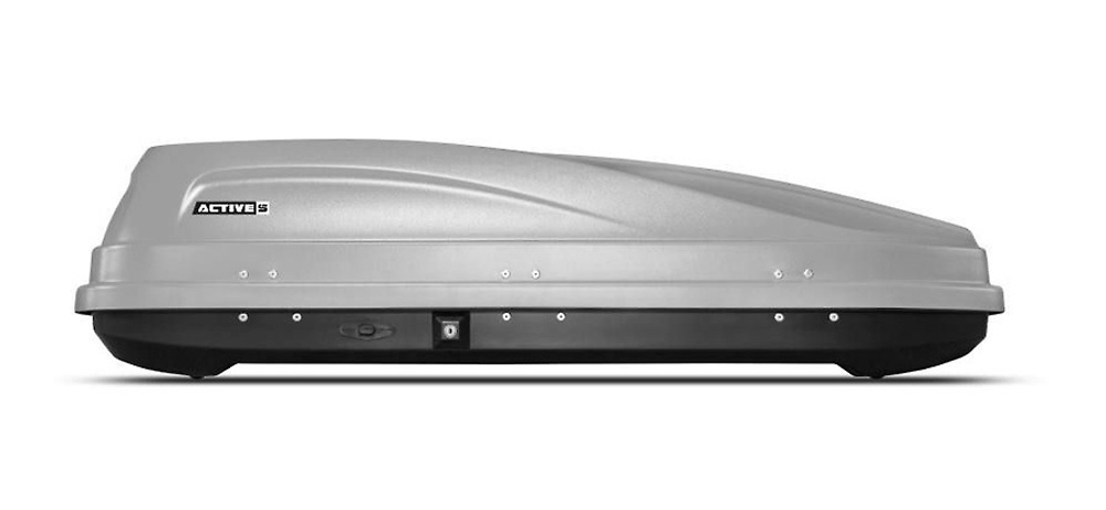 Автобокс PT Group ACTIVE S (320 л) 150х76х40 серый с двусторонним открыванием