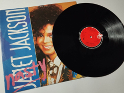 Винтажная виниловая пластинка LP Janet Jackson Nasty (UK 1986) 45 RPM Maxi Single