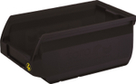 Ящик Sanremo 170х105х75 PP, черный антистатичный, арт. 5001 ESD, код: 12770
